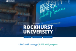 rockhurst university website review home page screenshot